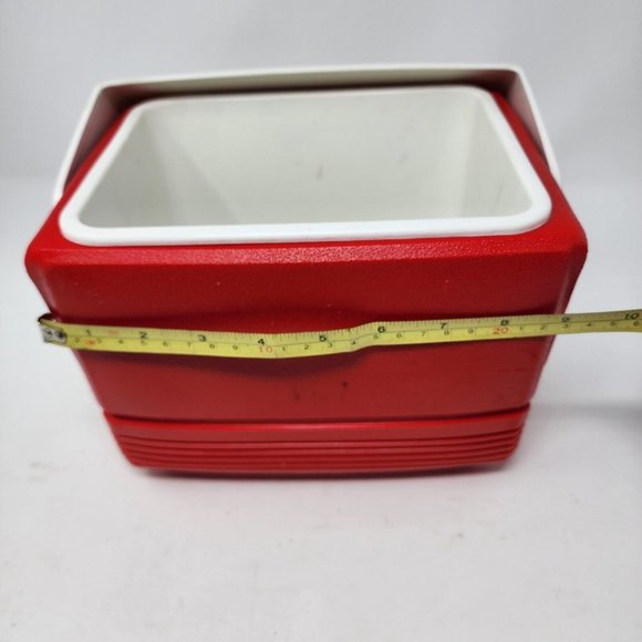 Igloo MiniMate 6 Can Red White Blue Personal Sized Cooler-Lunch Box 90's Vintage - Picture 6 of 11